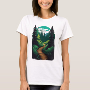 Camiseta Trilhos Florestais - Natureza Serena