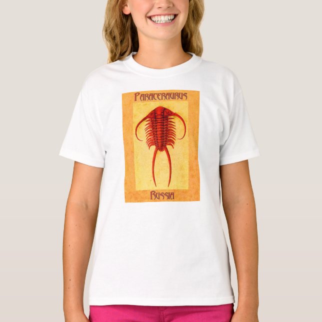Camiseta Trilobita fóssil de Paracerauro (Frente)