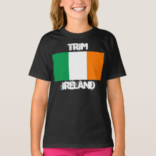Camiseta Trim, Irlanda com bandeira irlandesa Kids