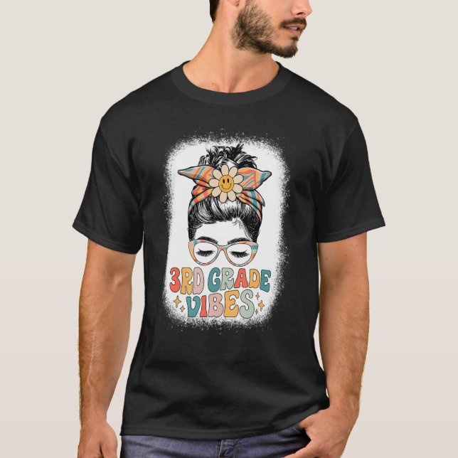 Camiseta Trimestre Vibes Retro 3º Grau Professor Mensagem B (Frente)