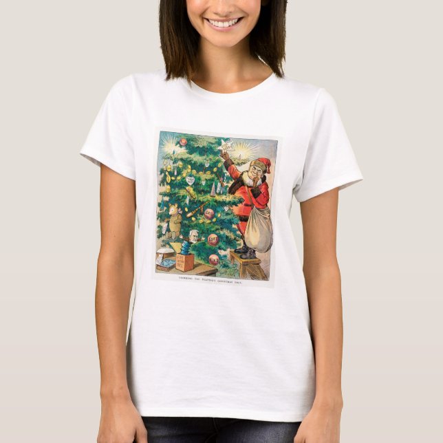 Camiseta Trimmming da Árvore de Natal das Filipinas (Frente)