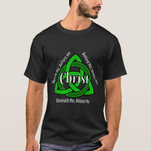 Camiseta Trindade Celta Kno Oração de São Patrício Cristã