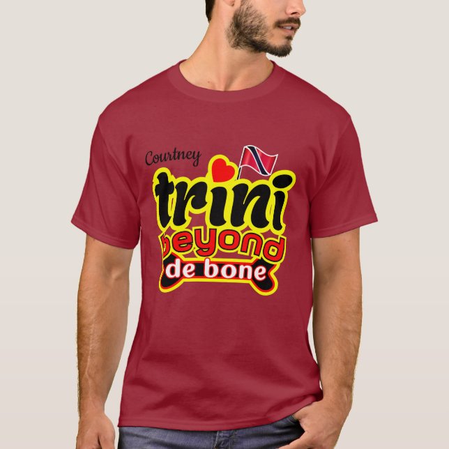 Camiseta trini além do osso (seu nome) (Frente)