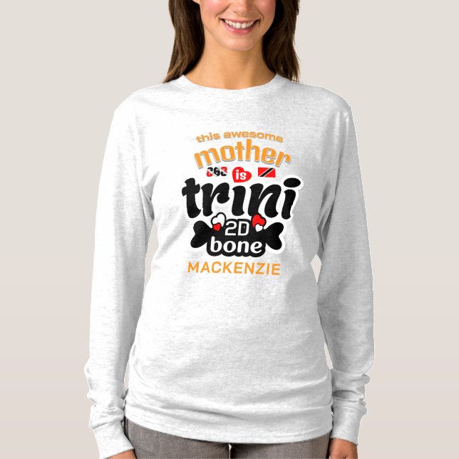 Camiseta Trini até os ossos Mãe (Frente)