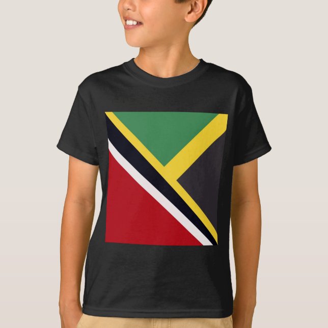 Camiseta Trini Jamaican Flag | Bandeira Trinidad Jamaica (Frente)