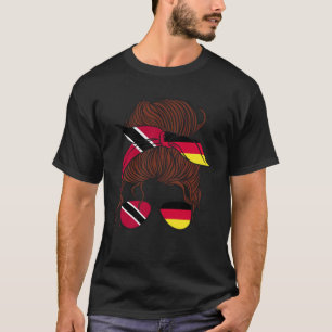 Camiseta Trinidad e Alemanha Mistura Metade do Trinidadiano