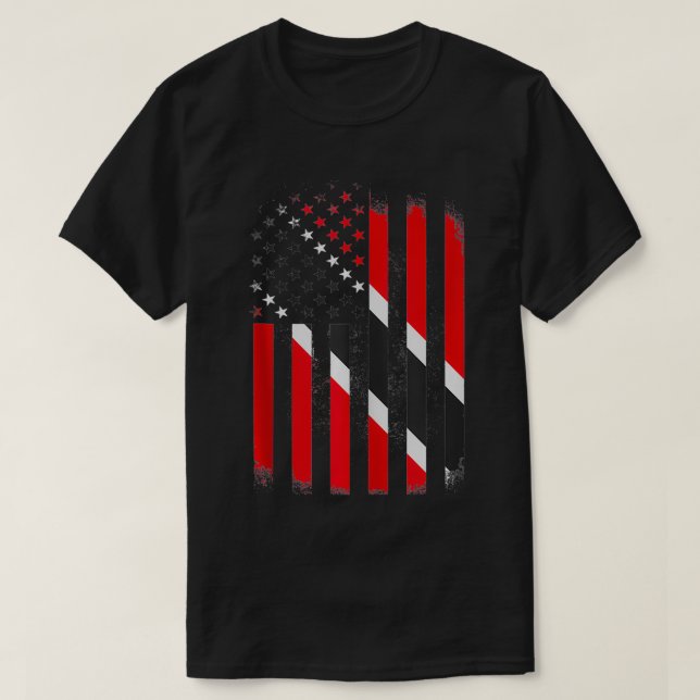 Camiseta Trinidad e America Flag Trinidadiano ou Tobagoni (Frente do Design)