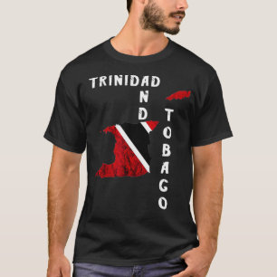 Camiseta Trinidad E Tobago Mapeia Orgulho Trinidadiano Raíz