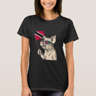 Camiseta Trinidad E Tobago Pig Orgulho Trinidadiano Tobagon
