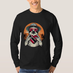 Camiseta Trinidad e Tobago Sloth Sunset Heart Trinidade