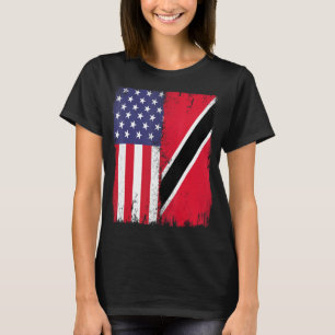 Camiseta Trinidad e Tobago Trini Roota Metade Dos EUA Trini