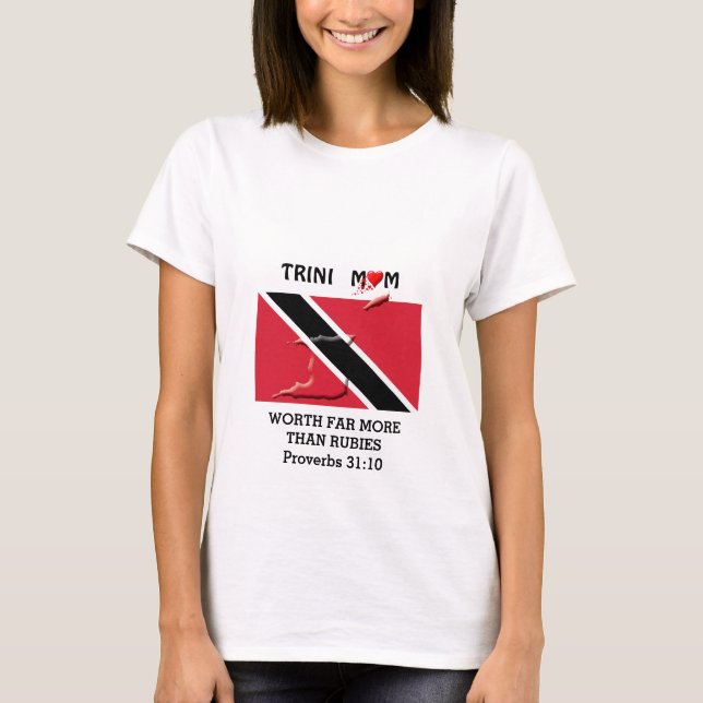 Camiseta TRINIDAD MOM Worth More than Rubies PROVERBS 31 (Frente)