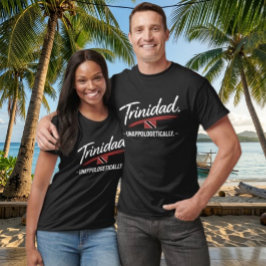 Camiseta Trinidad Orgulhosamente Orgulho TEXTO BRANCO