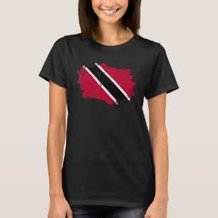 Camiseta Trinidad Tobago Flag Grunge Country Flag Trinidad