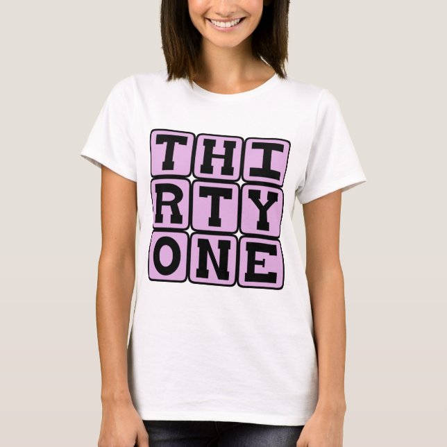 Camiseta Trinta e Um, Número 31 (Frente)