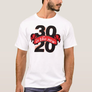 Camiseta Trinta são os vinte novos - vermelho