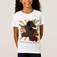 Trio Afro Unicorn: Único, Divino e Mágico