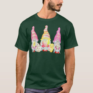 Camiseta Trio Bonito Gnomos Páscoas Coelhinhos Orelha Pásco