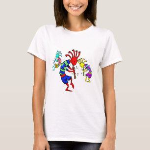 Camiseta Trio da música da arte de Kokopelli