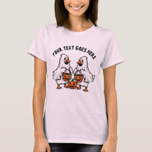 Camiseta Trio de Gansos Fantasmas Assustadores Personalizad