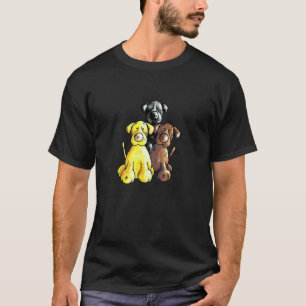 Camiseta Trio de Labrador Retriever I Para Amigos de Labb