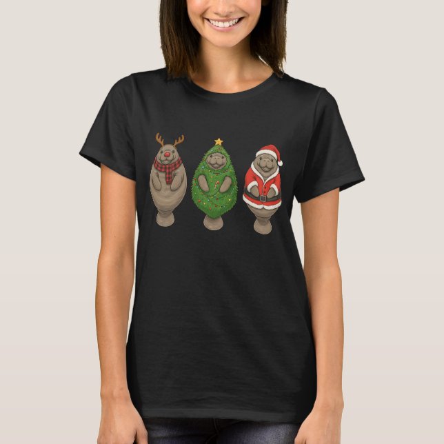 Camiseta Trio de Natal do Peixe-boi (Frente)