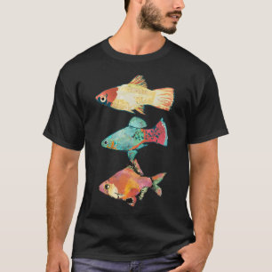 Camiseta Trío de Peixes Tropicais