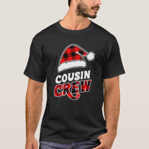 Camiseta Trio de Primos de Natal Buffalo Vermelho Xadrez Pi