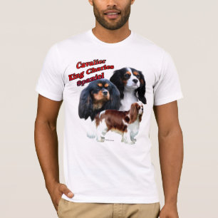 Camiseta Trio descuidado 2 do Spaniel de rei Charles