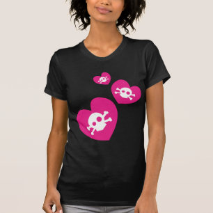 Camiseta trio do coração do crânio
