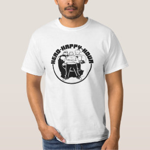 Camiseta Trio do happy hour do herói - t-shirt do branco do