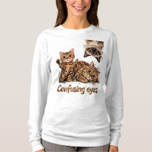 Camiseta Trío Felino de Gatos em Flor Gatos Gatinhos fofos