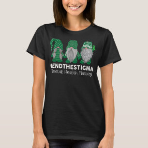 Camiseta Trio Gnomo Encerra A Saúde Mental Do Estigma