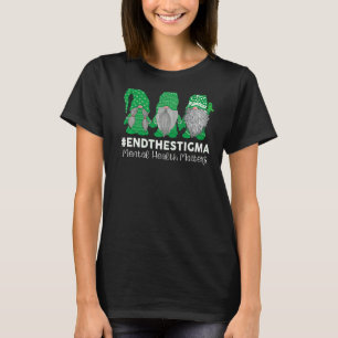 Camiseta Trio Gnomo Encerra A Saúde Mental Do Estigma