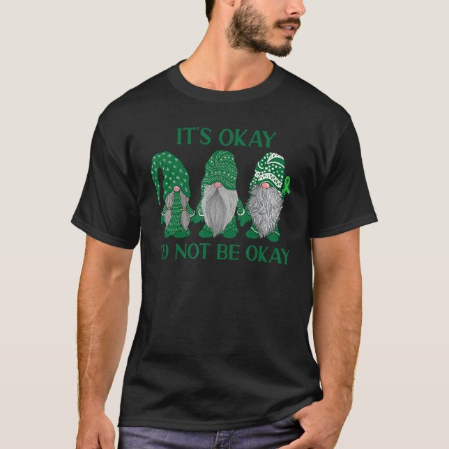 Camiseta Trio Gnomo Está tudo bem não estar bem saúde menta (Frente)