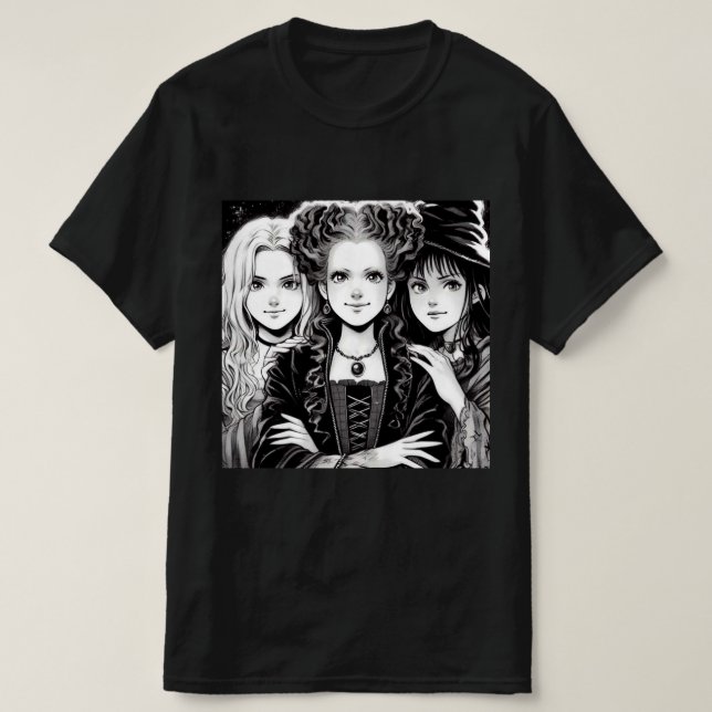 Camiseta Trio Witchy (Frente do Design)