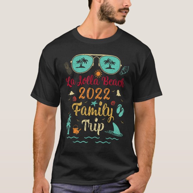Camiseta Trip da Família de Férias de Verão 2022 California (Frente)