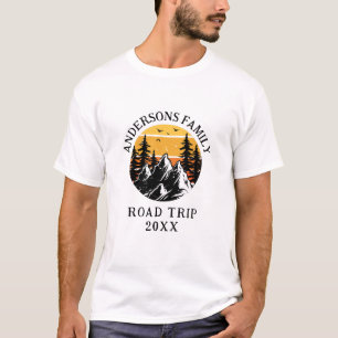 Camiseta Trip Mountain Personalizado da Viagem de Reunião F