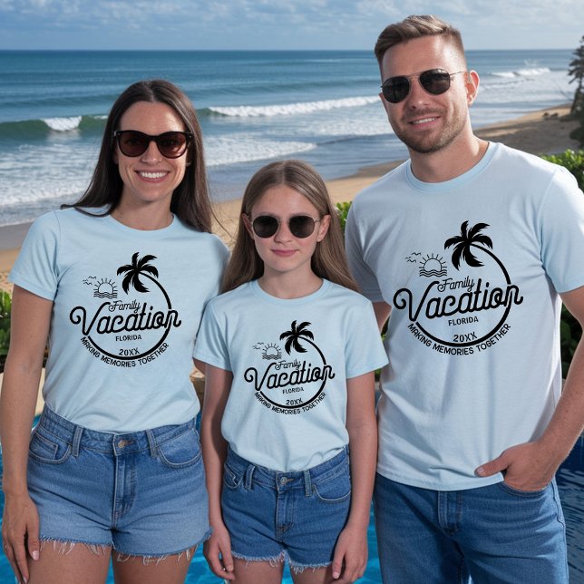 Camiseta Trip Personalizar Férias da Família 2025 (Criador carregado)