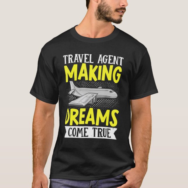 Camiseta Trip Viagem de Férias de Voo Dreams Co (Frente)