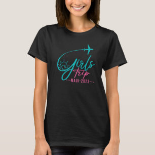 Camiseta Trip Viagem de Voo Maui Hawaiian Matching Girls