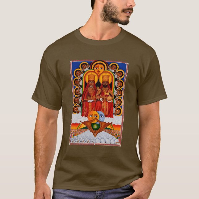 Camiseta Tripe of Judah Selassie Rasta Lion Roots (Frente)