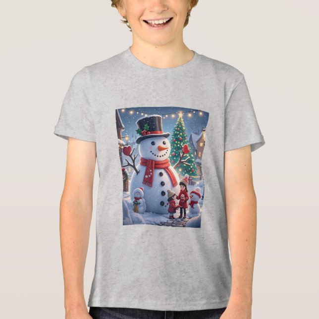 Camiseta Tripla Bella+Canvas Juventude (Frente)