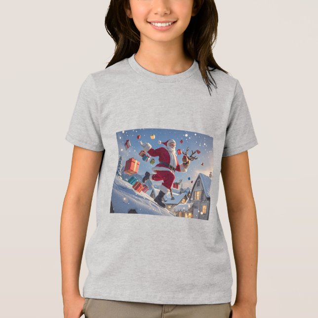 Camiseta Tripla Bella+Canvas Juventude (Frente)