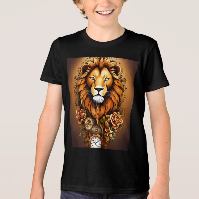 Camiseta Tripla Bella+Canvas, Negra Sólida, (Frente)