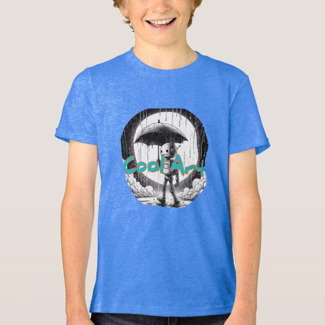 Camiseta Tripla Bella+Canvas, preto sólido (Frente)