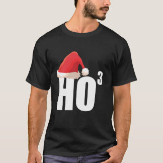 Camiseta Triple Ho Ho Third Power Math Nerd Funny Christmas