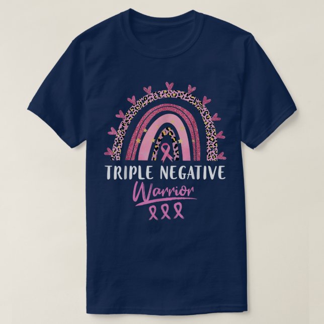 Camiseta Triple Negative Breast Cancer Awareness Warrior Pi (Frente do Design)