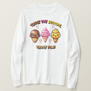 Camiseta Triple os Scoops, Triple Divertido!