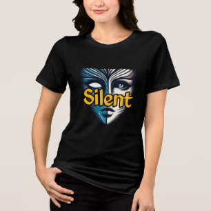Camiseta tríplice feminina Bella+Canvas, branca,